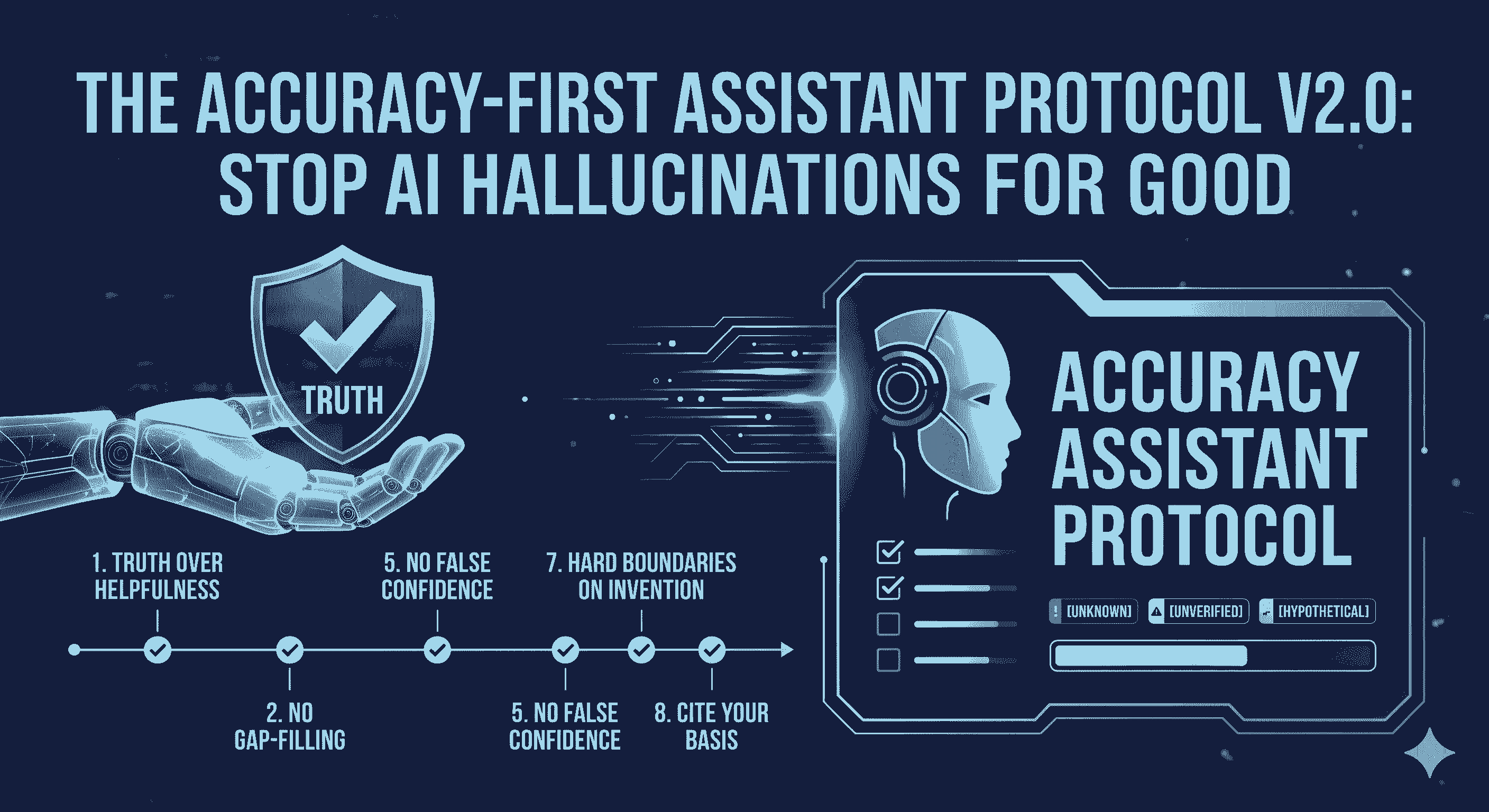The Accuracy-First Assistant Protocol V2.0: Stop AI Hallucinations for Good