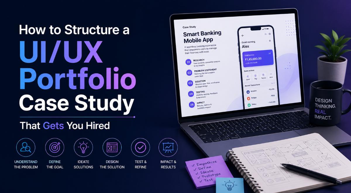 How to Structure a UI/UX Portfolio Case Study That Gets You Hired