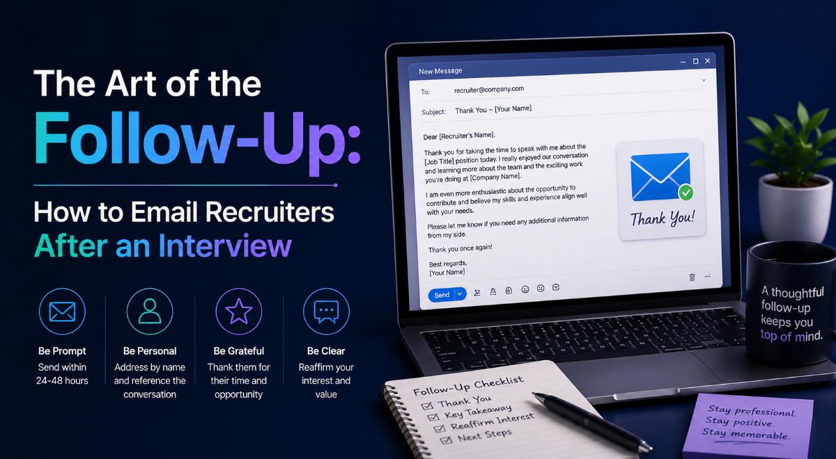 The Art of the Follow-Up: How to Email Recruiters After an Interview