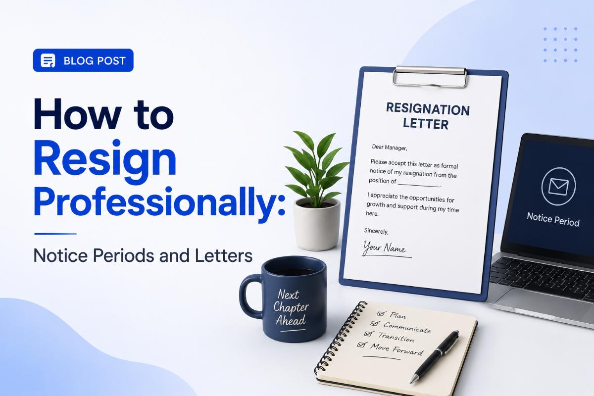 How to Resign Professionally: Notice Periods and Letters