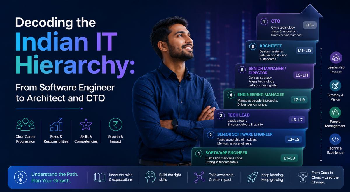 Decoding the Indian IT Hierarchy: From Software Engineer to Architect and CTO